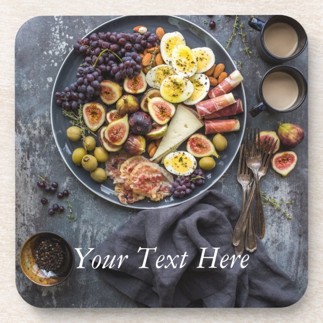 Dessous-de-verre Sélection de nourriture italienne (Devant)