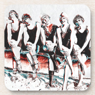 Dessous-de-verre Sept Pals De Beauté De Baignade