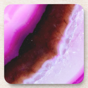 Dessous-de-verre Série Gemstone - Agneau Violet Avec Quartz