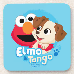 Dessous-de-verre Sesame Street   Elmo & Tango Badge