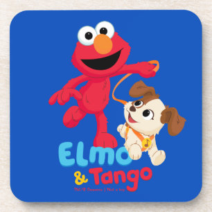 Dessous-de-verre Sesame Street Elmo & Tango en course