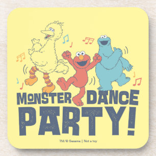 Dessous-de-verre Sesame Street Fête de danse des monstres