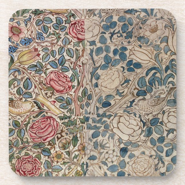 Dessous-de-verre "S'est levée" la conception de papier peint (le (Devant)