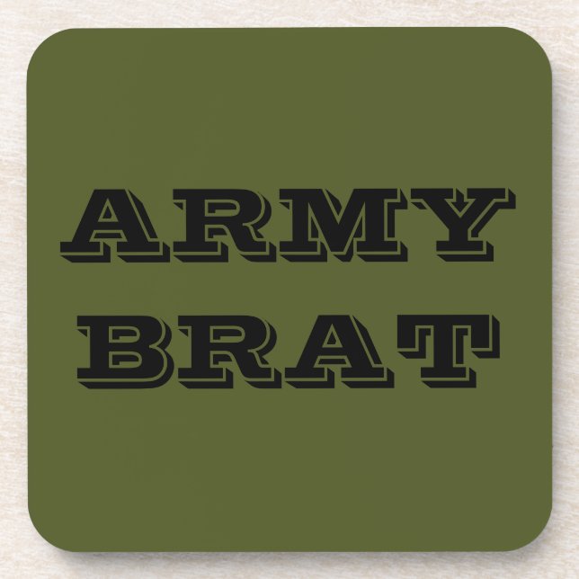Dessous de verre Set Armée Brat (Devant)