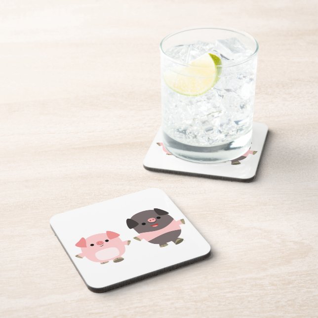 Dessous-de-verre Set de Coasters Cute (Côté Droit)