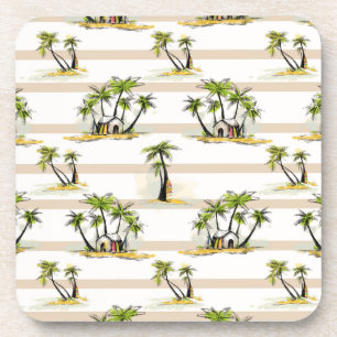 Dessous-de-verre Shack tropical et paumes