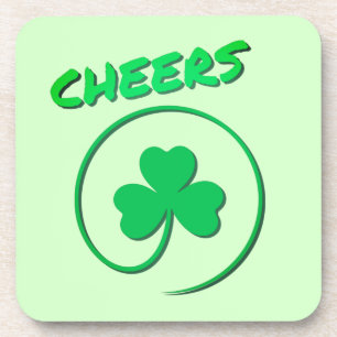 Dessous-de-verre Shamrock de Clover Jour de la Saint Patrick vert i