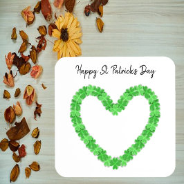 Dessous-de-verre Shamrock Heart Bonne St Patrick's Day