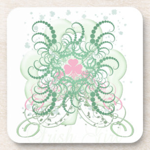 Dessous-de-verre Shamrock rose irlandais