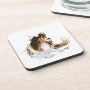 Dessous-de-verre Sheldon le Sheltie