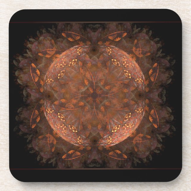 Dessous de verre Shimmer en cuivre doré (Devant)