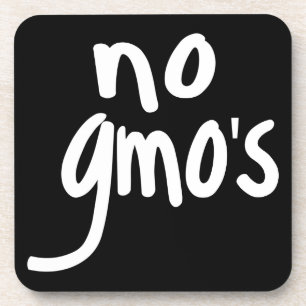Dessous-de-verre Shout No OGM Protège notre alimentation Noir