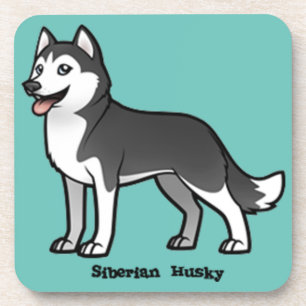 Dessous-de-verre Sibérien Husky