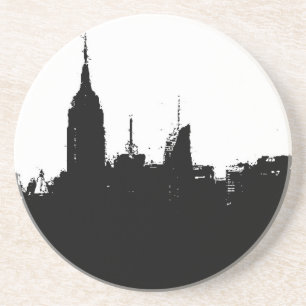 Dessous de verre Silhouette Skyline de New York