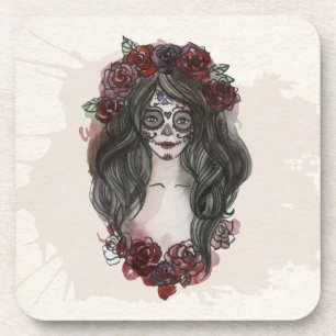 Dessous-de-verre Simple Dia de los Muertos   Dessous-de-verres