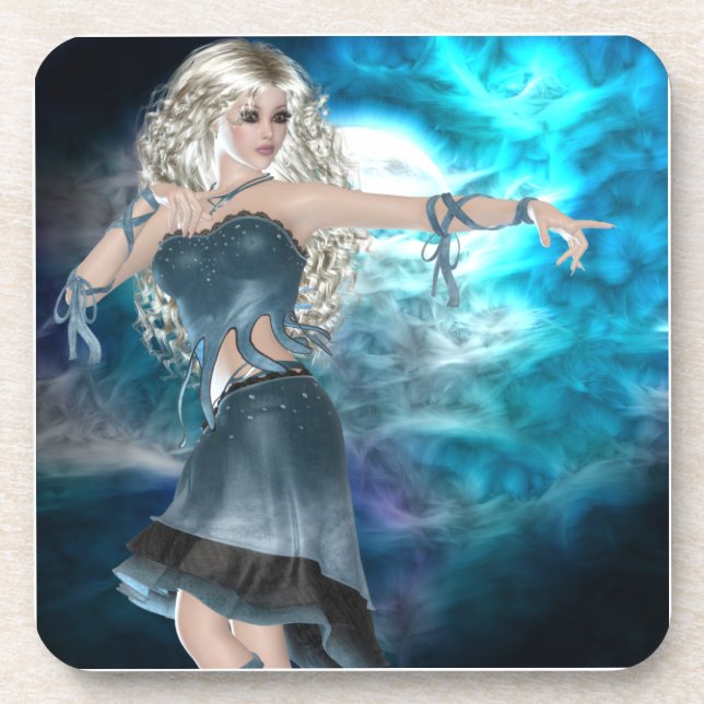 Dessous-de-verre Sirène Sky Imaginaire (Devant)