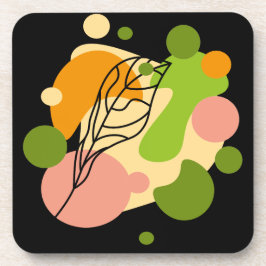 Dessous-de-verre Sites abstraits intéressants avec feuilles