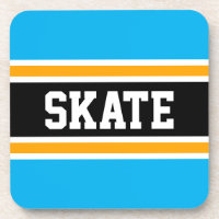 SKATE Bright Sky Blue Jaune Black Hockey Strips