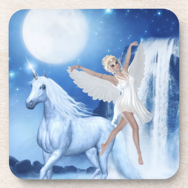 Dessous-de-verre Sky Féerie Aspar et Unicorn (Devant)