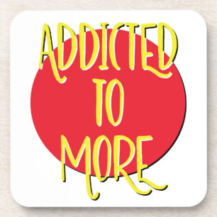 Dessous-de-verre Slogan de rétablissement addictif à plus