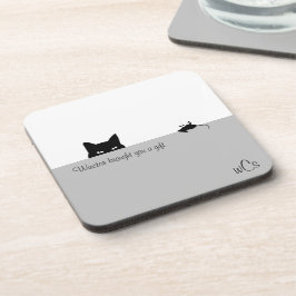 Dessous-de-verre Sneaky Cat vous a offert un cadeau