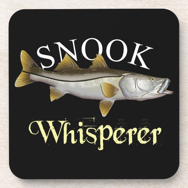 Dessous-de-verre Snook Whisperer Dark (Devant)