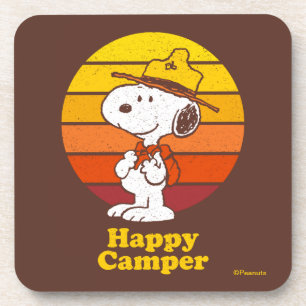 Dessous-de-verre Snoopy   Scout Beagle - Happy Camper