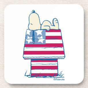 Dessous-de-verre Snoopy sur 4 juillet Dog House