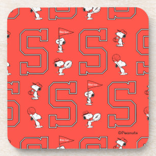 Dessous-de-verre Snoopy Varsity Motif sportif