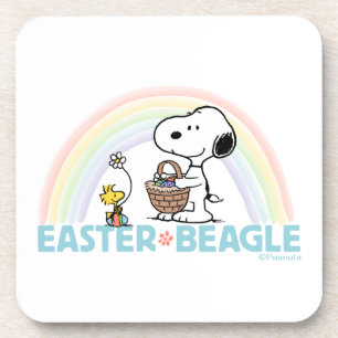 Dessous-de-verre Snoopy & Woodstock - Beagle de Pâques