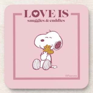 Dessous-de-verre Snoopy & Woodstock - L'amour c'est des lunettes et