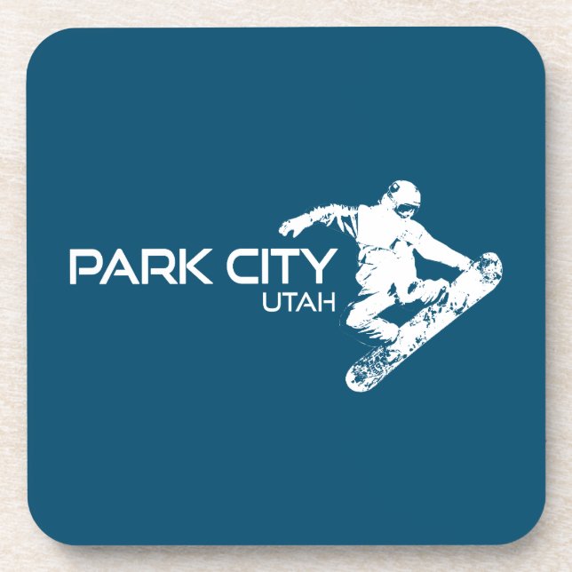 Dessous-de-verre Snowboardeur Park City Utah (Devant)