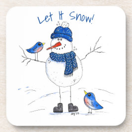 Dessous-de-verre Snowman à longue jambe