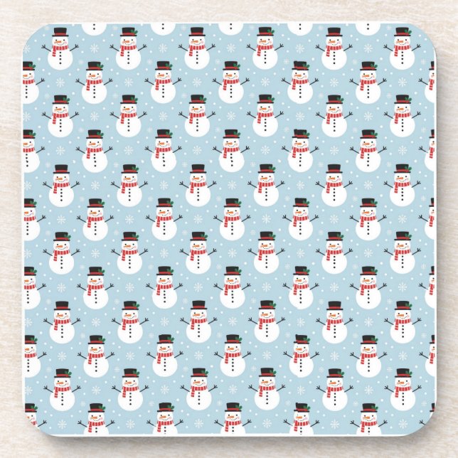 Dessous-de-verre Snowman pattern (Devant)