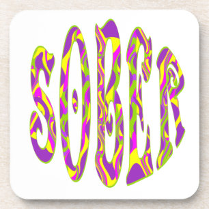 Dessous-de-verre SOBER Retro 60's Art Psychedelic