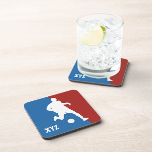 Dessous-de-verre Soccer Player custom coasters