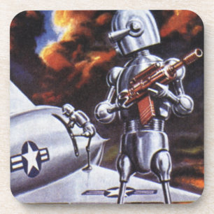 Dessous-de-verre Soldats de robots militaires de science-fiction vi