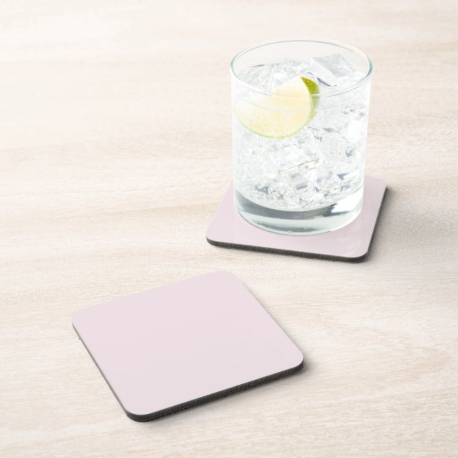 Dessous-de-verre Solid Pale Blush Pink Square Coaster (Côté Droit)