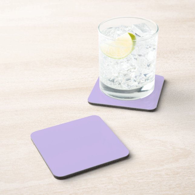 Dessous-de-verre Solid Pastel Lilac Purple Square Coaster (Côté Droit)