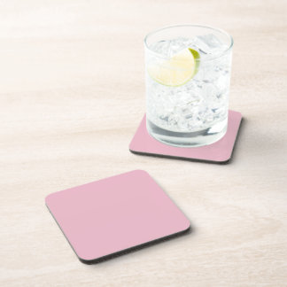 Dessous-de-verre Solid Soft Blush Pink Square Coaster
