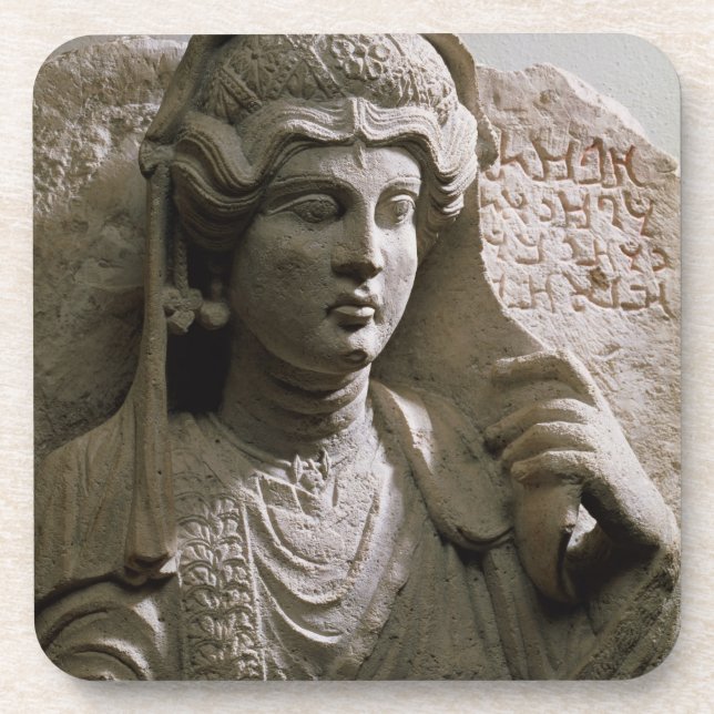 Dessous-de-verre Soulagement de tombe de buste de portrait, romain, (Devant)