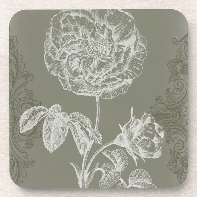 Dessous-de-verre Soulagement floral I (Devant)