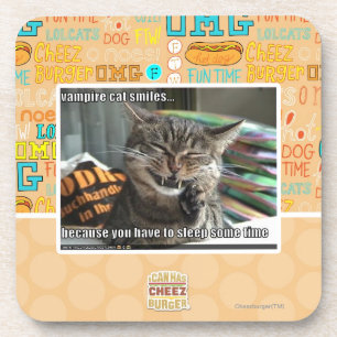Dessous-de-verre sourires de chat de vampire