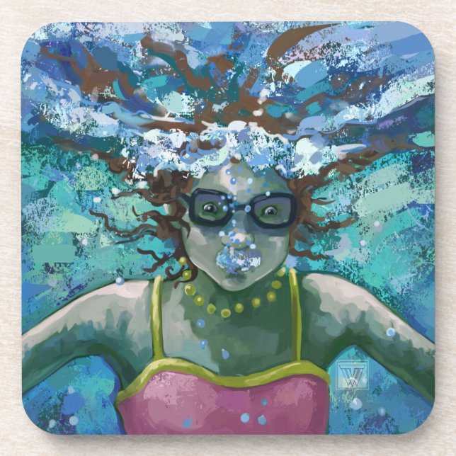 Dessous-de-verre Sous la nage aquatique (Devant)