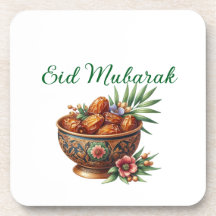 Sous-verre en plastique dur - Eid Mubarak Vaissell