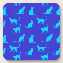 Sous-verres en plastique Chat Vibrant