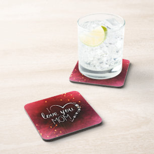 Dessous-de-verre Sous-verres Je t'aime maman
