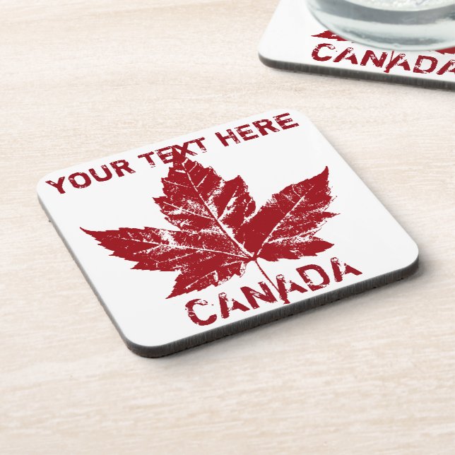 Dessous de verre souvenir Canada Cool Personnalisé (Côté gauche)