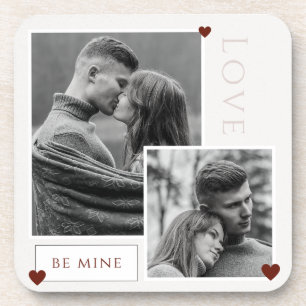 Dessous-de-verre Soyez le mien Saint Valentin Couple Photo Love
