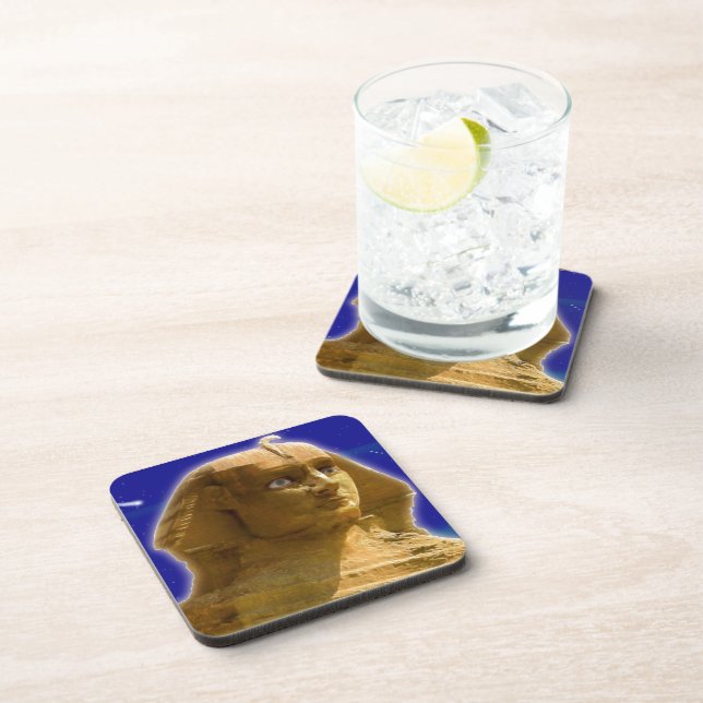 Dessous-de-verre Sphinx égyptien antique à Giza Art Design (Côté Droit)